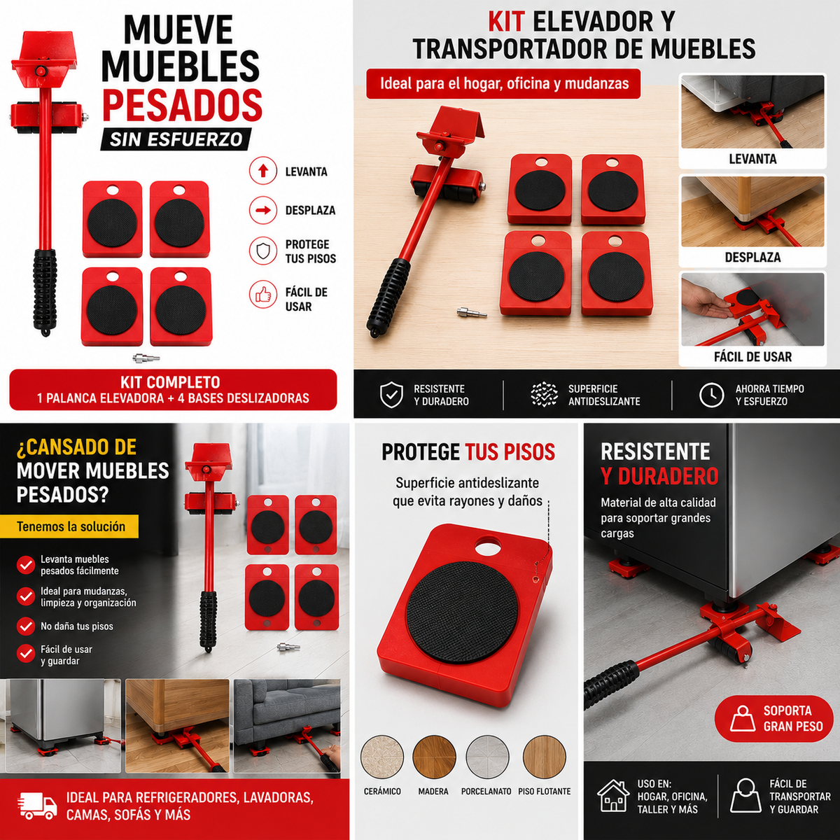 Kit Levanta Muebles.