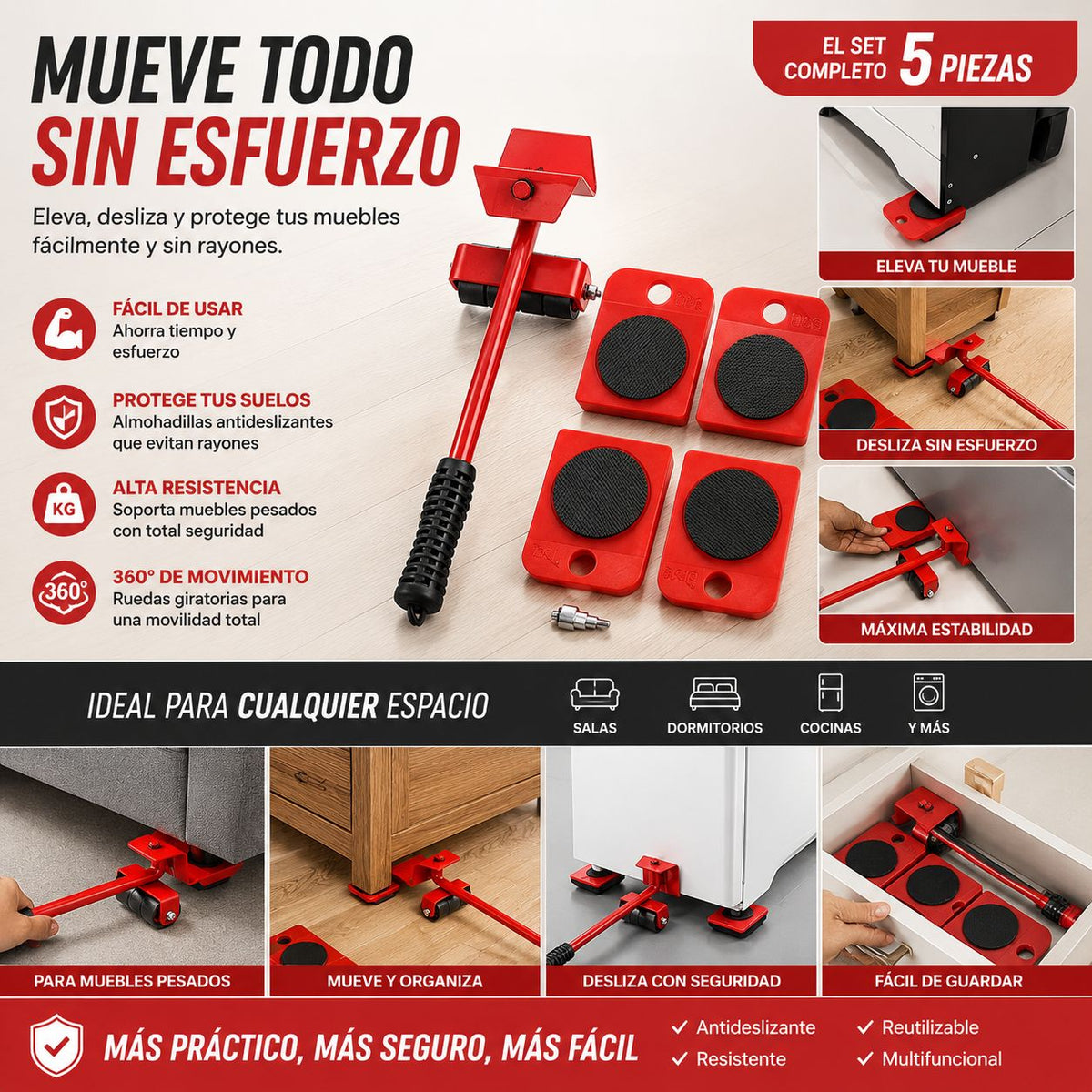 Kit Levanta Muebles.