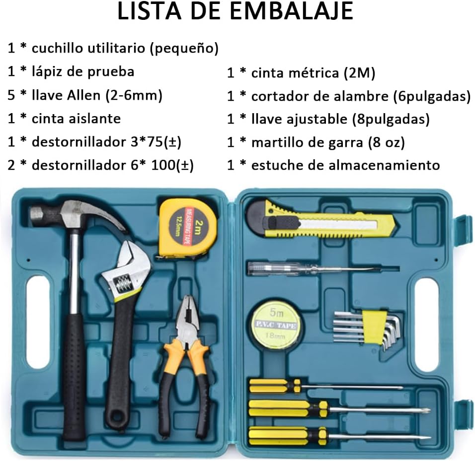 Kit Caja Herramientas Manuales.