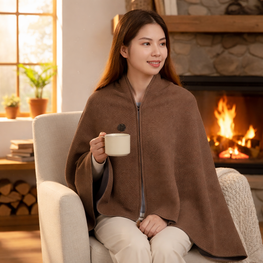 Manta Termica Electrica Usb Tipo Poncho